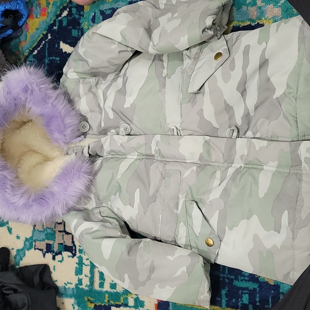 Crew cuts 3T Girls Winter Camo Jacket